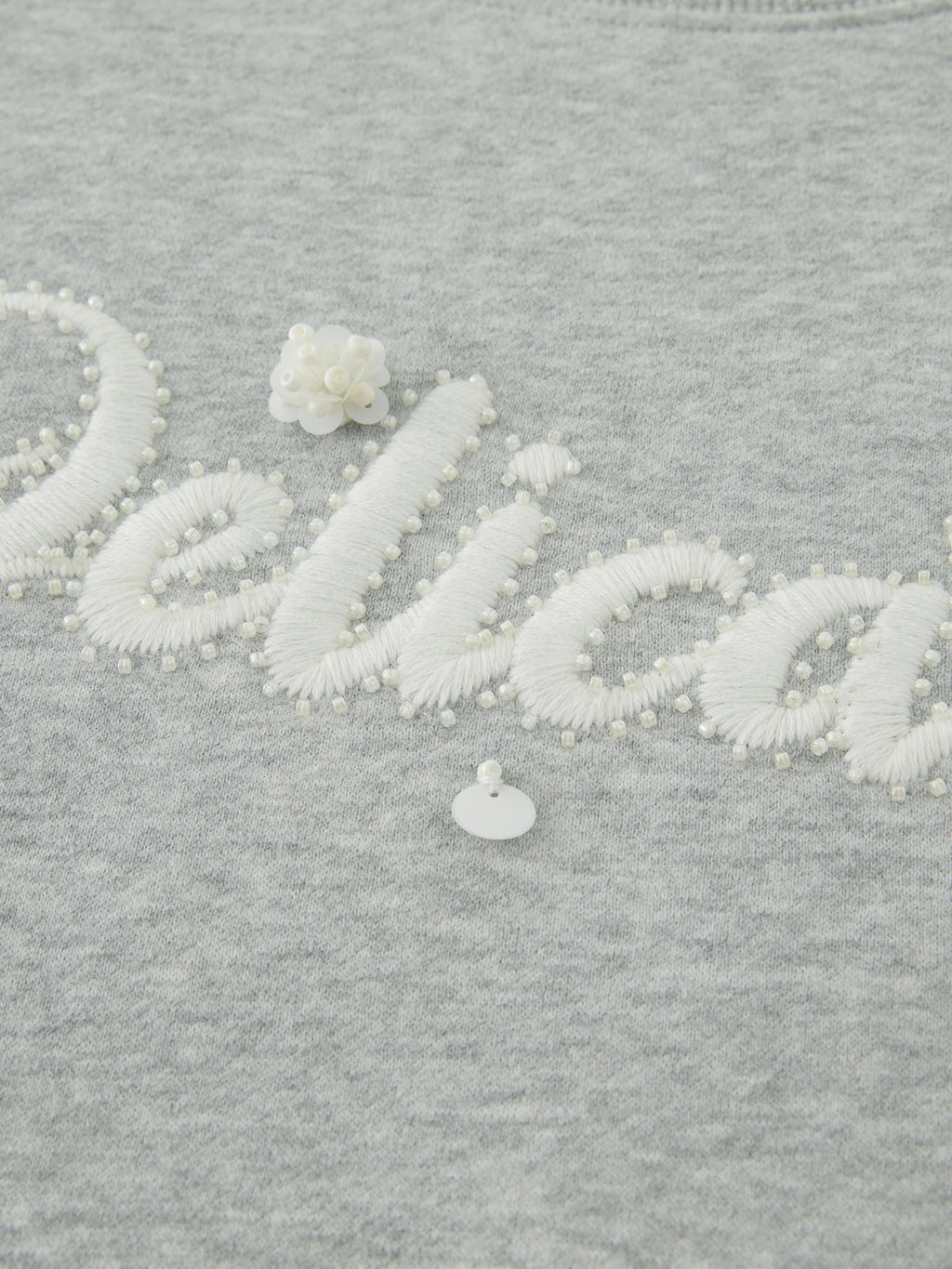 ZIQIAO Heating Pullover Letter Embroidered Thick Sweatshirt for Women 2025 Winter New Round Neck Drop Shoulder Top