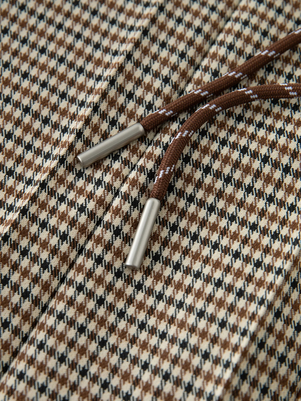 ZIQIAO Houndstooth Pleated Skirt Women's 2025 Autumn New Style College Style Pattern Versatile Casual Mid-length Skirt 25ZQ93064