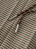 ZIQIAO Houndstooth Pleated Skirt Women's 2025 Autumn New Style College Style Pattern Versatile Casual Mid-length Skirt 25ZQ93064