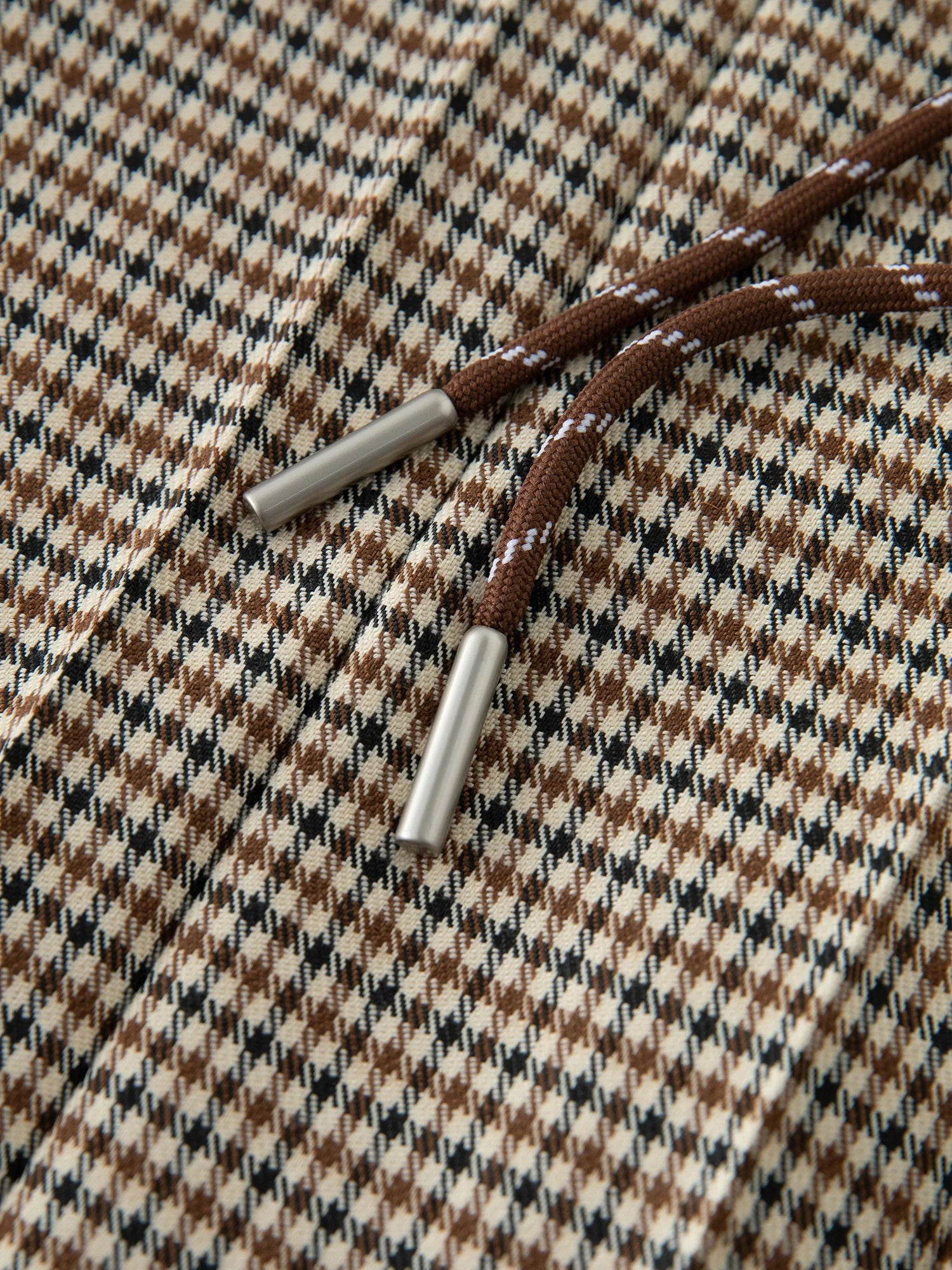 ZIQIAO Houndstooth Pleated Skirt Women's 2025 Autumn New Style College Style Pattern Versatile Casual Mid-length Skirt 25ZQ93064