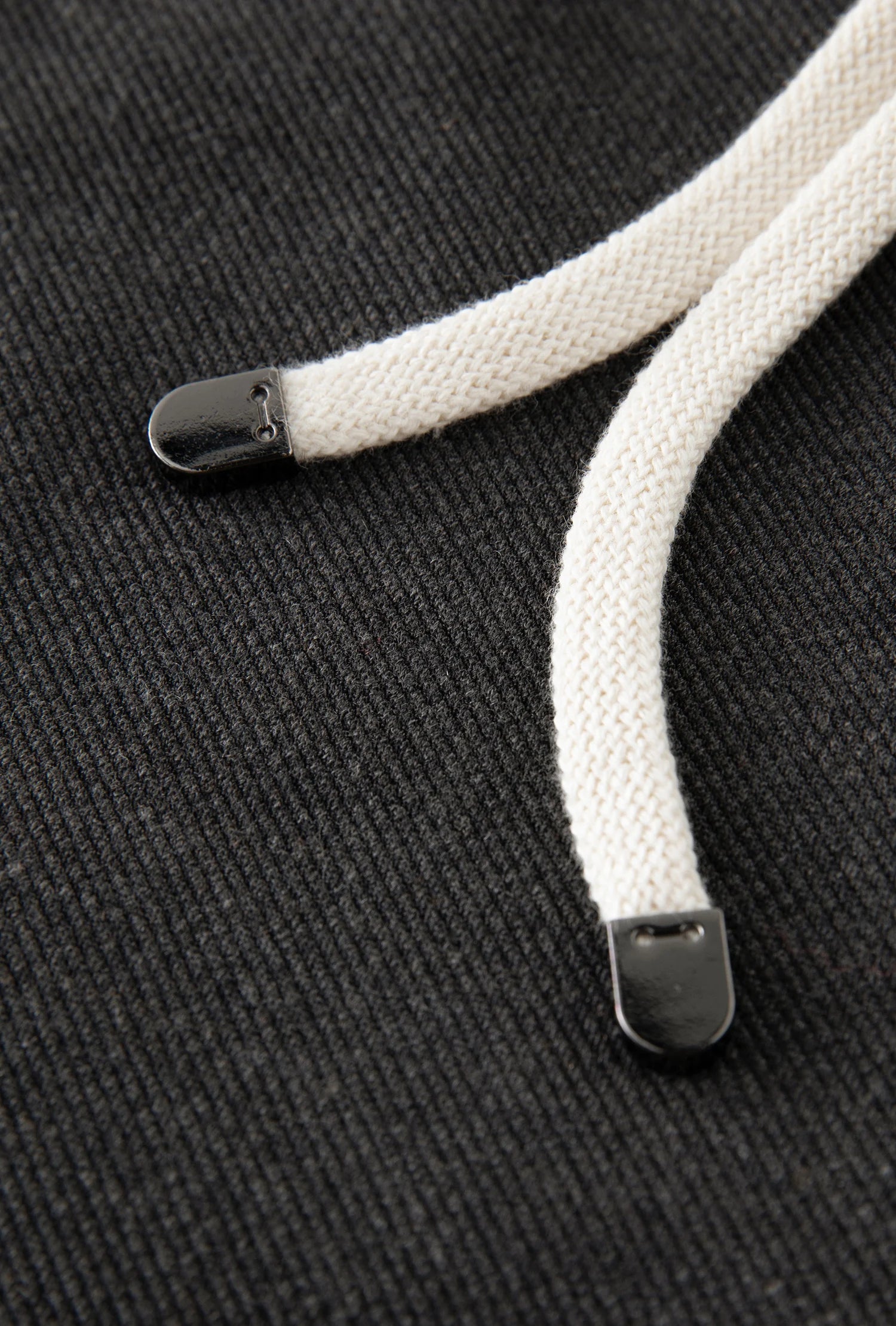 ZIQIAO 4.6% Wool 76.5% Cotton Straight Chic Long Pants for Women 2024 Winter New Design High Waist Warm Grey Pants 24ZQ94388