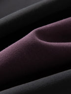 FSLE Casual Wide-leg Pants for Women 2025 Summer New Arrival Design Dark Purple Chic Pants 25FS12838