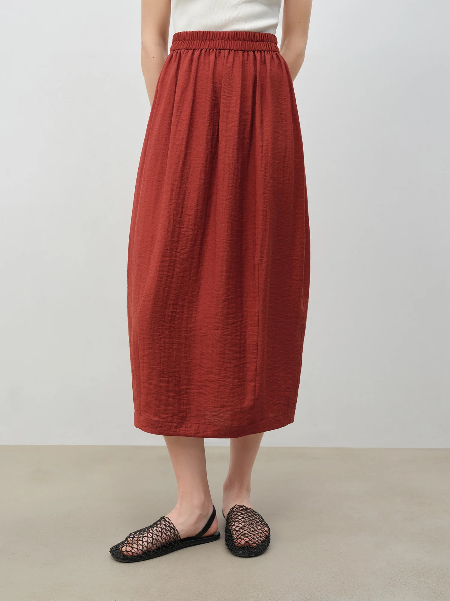 ZIQIAO 2025 Summer Petite Women Asian-Inspired Sleeveless Set - Flowy Blouson Skirt Tank Top Casual Outfit for Special Occasions