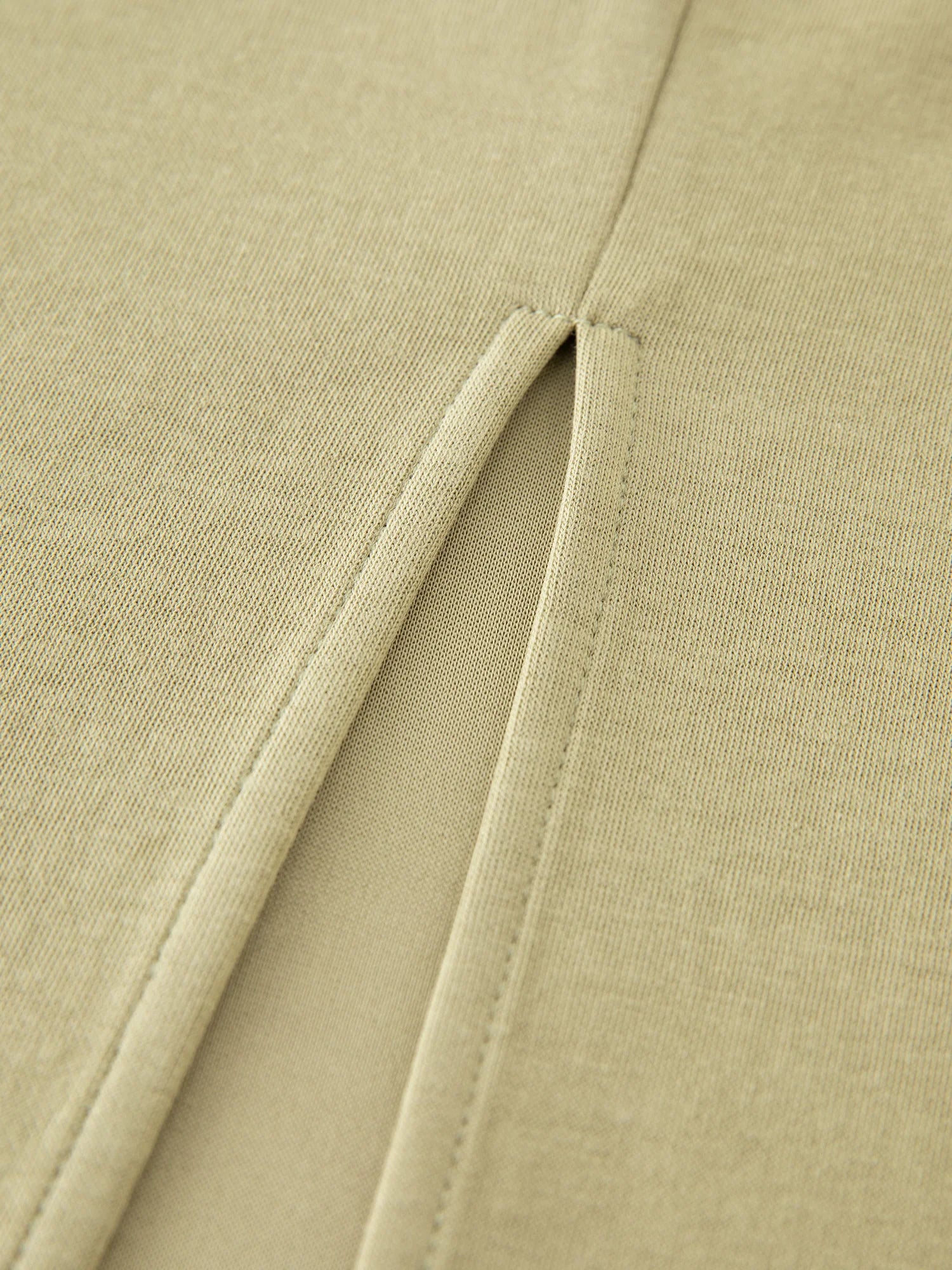 ZIQIAO 2025 SS Petite Women Slim Fit Waist-Cinching Knit Dress - Stretchy Bodycon Midi Dress Round Neck Casual Minimalist