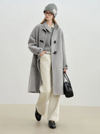 ZIQIAO 2025 Early Autumn New Arrival Stylish Cable Knit Polo Sweater for Petite Women College-inspired Wool Knitwear Pullovers