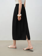 ZIQIAO 2025 Summer Petite Women Asian-Inspired Sleeveless Set - Flowy Blouson Skirt Tank Top Casual Outfit for Special Occasions