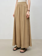 ZIQIAO 2025 Summer Women's Sleeveless Linen Set - Breathable Wide-Leg Styling & Relaxed Elegance Women Pants Set 25ZQ92104