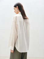 ZIQIAO Minimalist Style Loose Versatile Casual Shirt For Women 2025 Summer New Physical Sun Protection Vacation Top 25ZQ92169