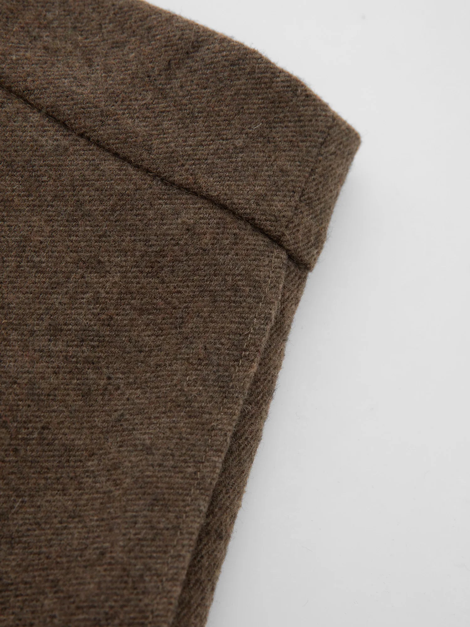 ZIQIAO 2025 Autumn Winter New Arrival Elegant 3D-Seamed Wool Draping Flared Umbrella-Style Skirt Stylish Half-Length Slim Skirts