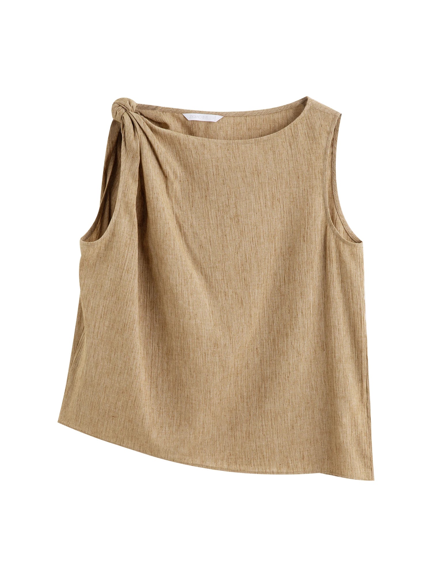 ZIQIAO 2025 Summer Women's Sleeveless Linen Set - Breathable Wide-Leg Styling & Relaxed Elegance Women Pants Set 25ZQ92104