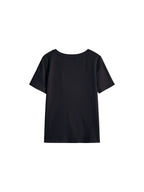 ZIQIAO Asymmetrical Knot Design - Petite Women's Short Sleeve T-Shirt - 2025 New Arrival Summer Slimming Versatile Top 25ZQ92102