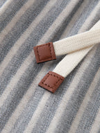 ZIQIAO 2025 Women's Elastic-Waist Wide-Leg Pants - Artistic Stripe & Fluid Drape Silhouette Casual Loose Pants 25ZQ92277