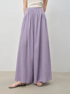 ZIQIAO 2025 Summer Women's Sleeveless Linen Set - Breathable Wide-Leg Styling & Relaxed Elegance Women Pants Set 25ZQ92104