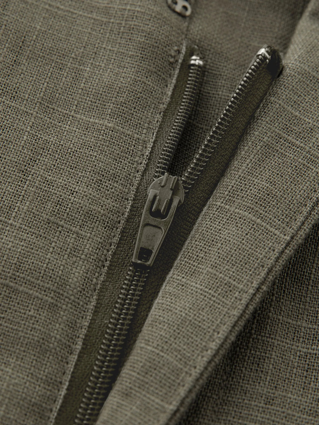 ZIQIAO 2025 Summer Women's Linen A-Line Midi Skirt - Triple Vent Hem & Breathable Styling Casual Loose Skirts 25ZQ92182