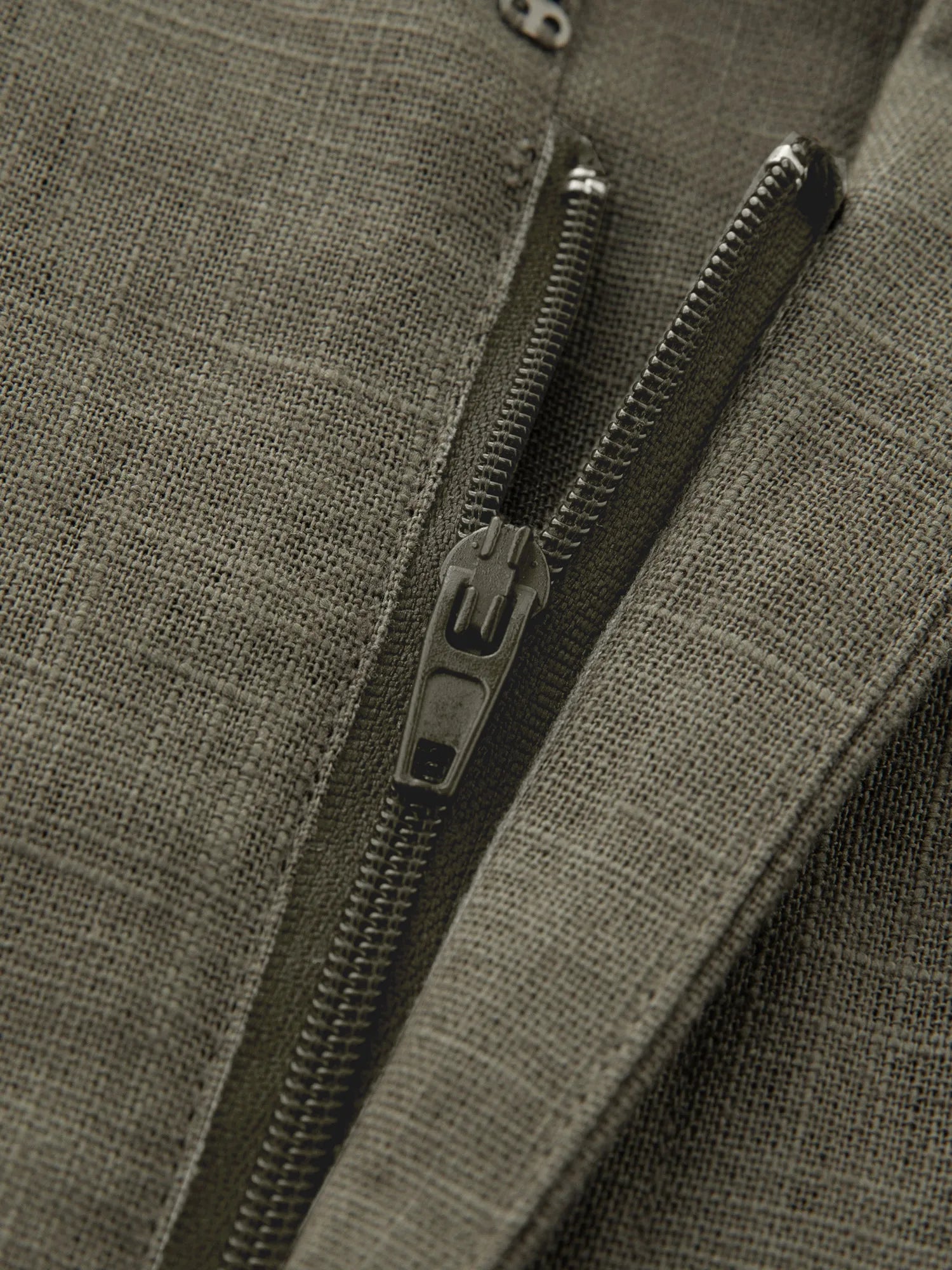 ZIQIAO 2025 Summer Women's Linen A-Line Midi Skirt - Triple Vent Hem & Breathable Styling Casual Loose Skirts 25ZQ92182