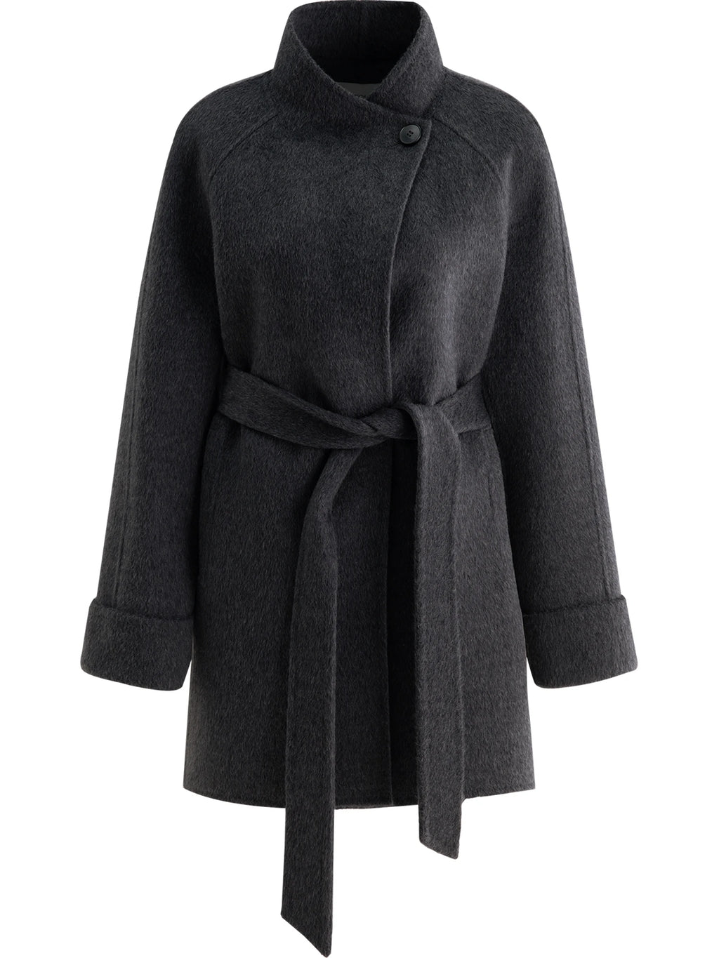 ZIQIAO 2025 New Arrival Chic Double Sided Camel Wool Blend Coat Elegant Short Jacket with College-Inspired Design Autumn Winter