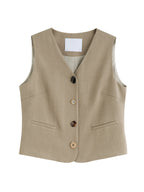 ZIQIAO Old Money Style Vest Wide-leg Pants Set Female 2025 Summer New Temperament High-end Two-piece Outfits 25ZQ92278+25ZQ92272