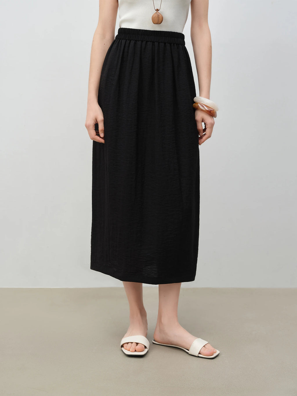 ZIQIAO 2025 Summer Petite Women Asian-Inspired Sleeveless Set - Flowy Blouson Skirt Tank Top Casual Outfit for Special Occasions