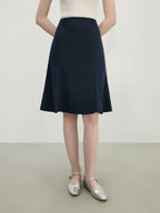 FSLE White Mermaid A-Line Skirt 2025 Summer High-Waisted Office Evening Chiffon Tailored Elegance Casual Loose Skirts 25FS12166