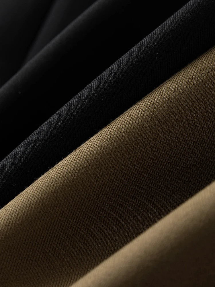 ZIQIAO Office Lady Suit Jacket For Women Niche 2023 Autumn New High-End Suit Black Women Casual Loose Coats Solid