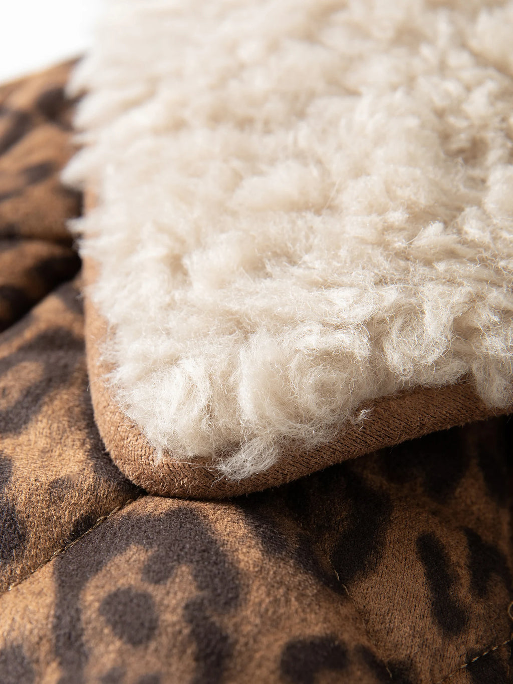 FSLE【Premium Series】Designer Jacket Women Leopard Coat Retro Style Heavy Craftsmanship Outerwear Warm Jacket Casual Streetwear