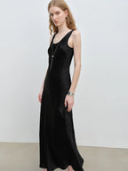 ZIQIAO Little Luxury Acetate Bias Cut Temperament Dress Women's Summer 2025 New Style 25ZQ91103