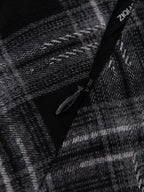 ZIQIAO 2025 Women's Retro Plaid A-Line Skirt - High Waist Flared Swing Midi Skirt with Pleated Detail for Office Casual