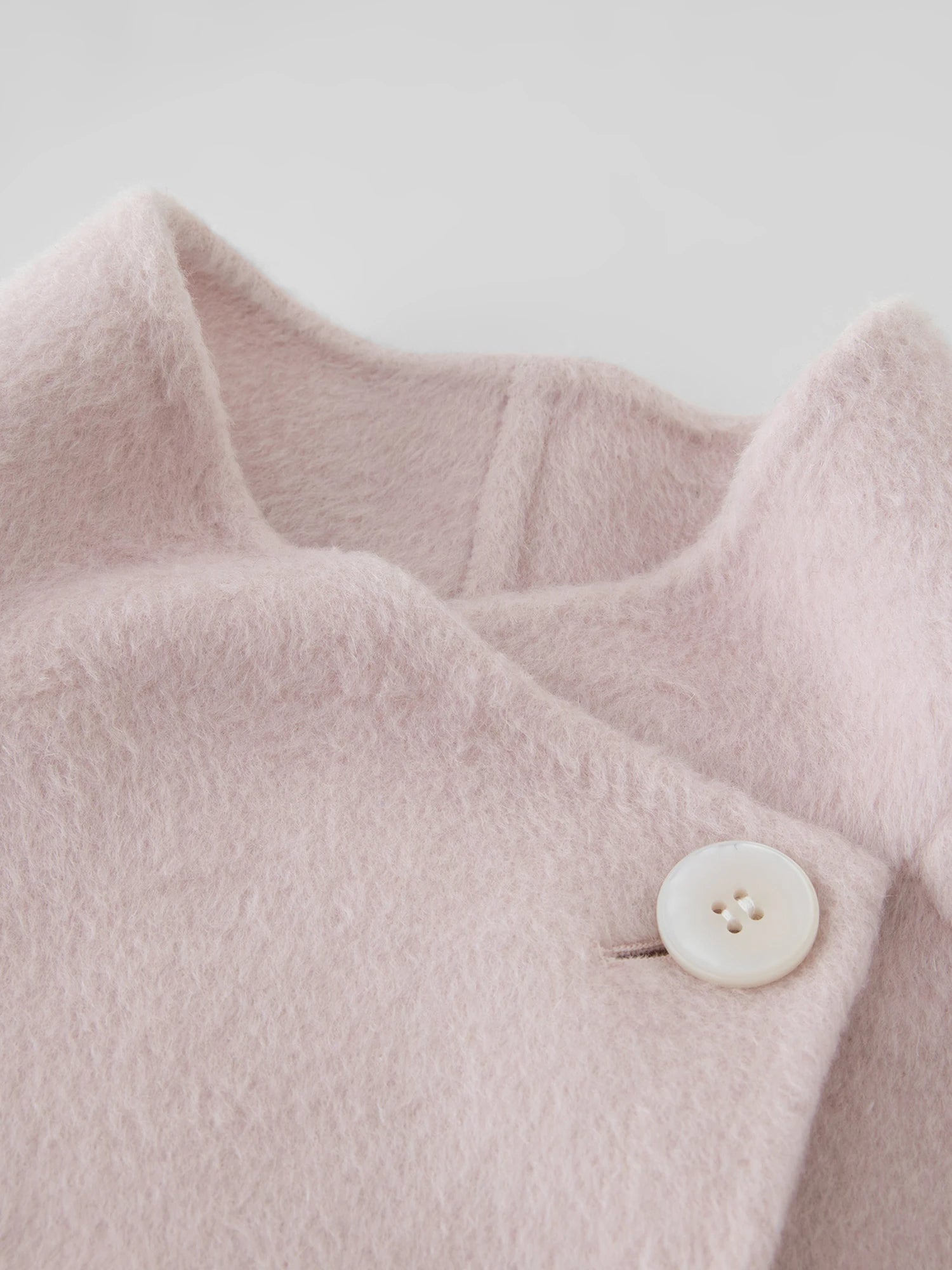 ZIQIAO 2025 New Arrival Chic Double Sided Camel Wool Blend Coat Elegant Short Jacket with College-Inspired Design Autumn Winter