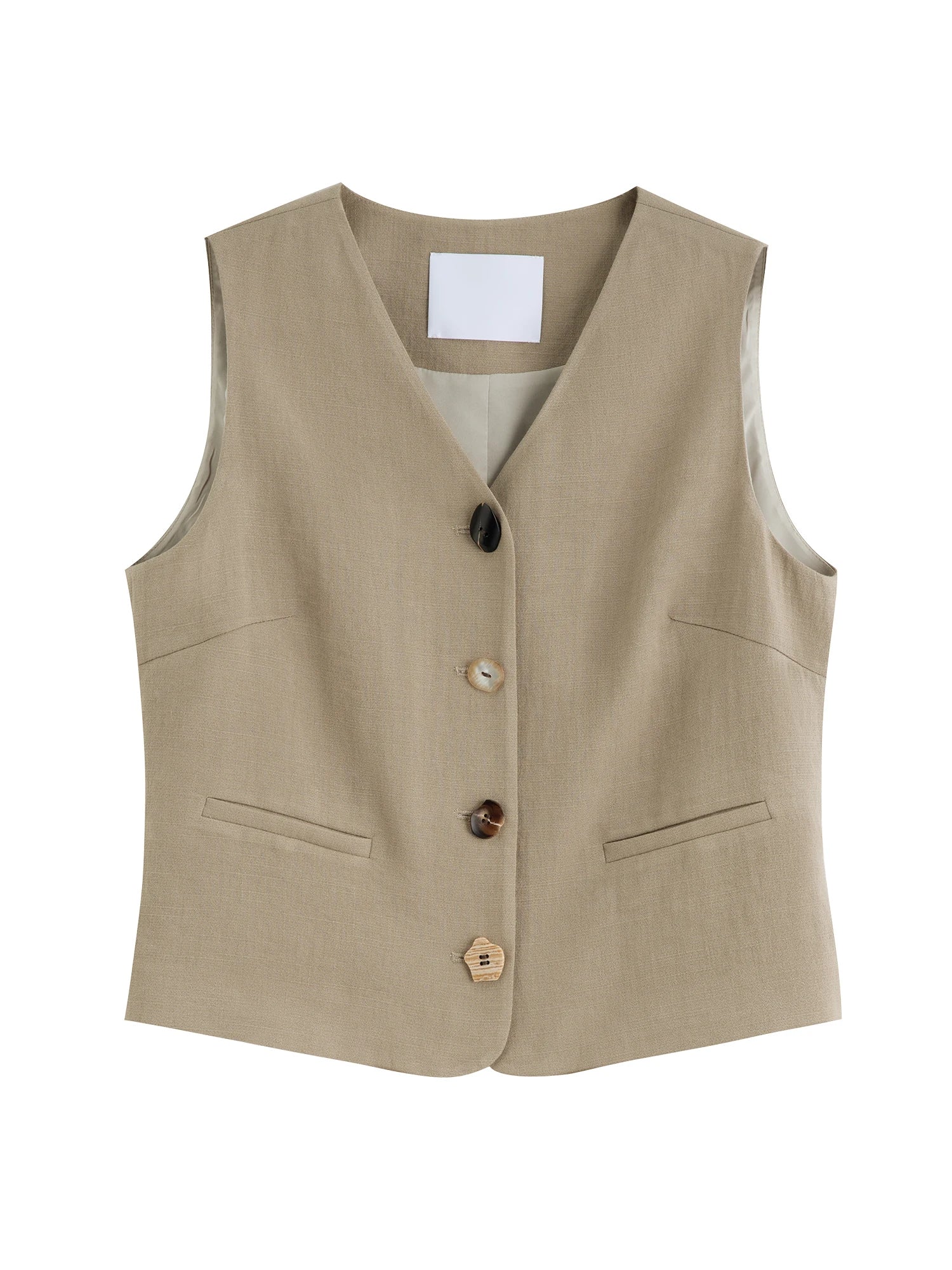 ZIQIAO Old Money Style Vest Wide-leg Pants Set Female 2025 Summer New Temperament High-end Two-piece Outfits 25ZQ92278+25ZQ92272