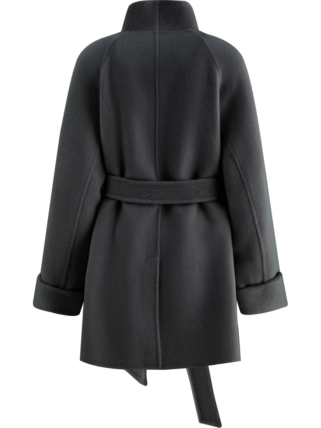 ZIQIAO 2025 New Arrival Chic Double Sided Camel Wool Blend Coat Elegant Short Jacket with College-Inspired Design Autumn Winter