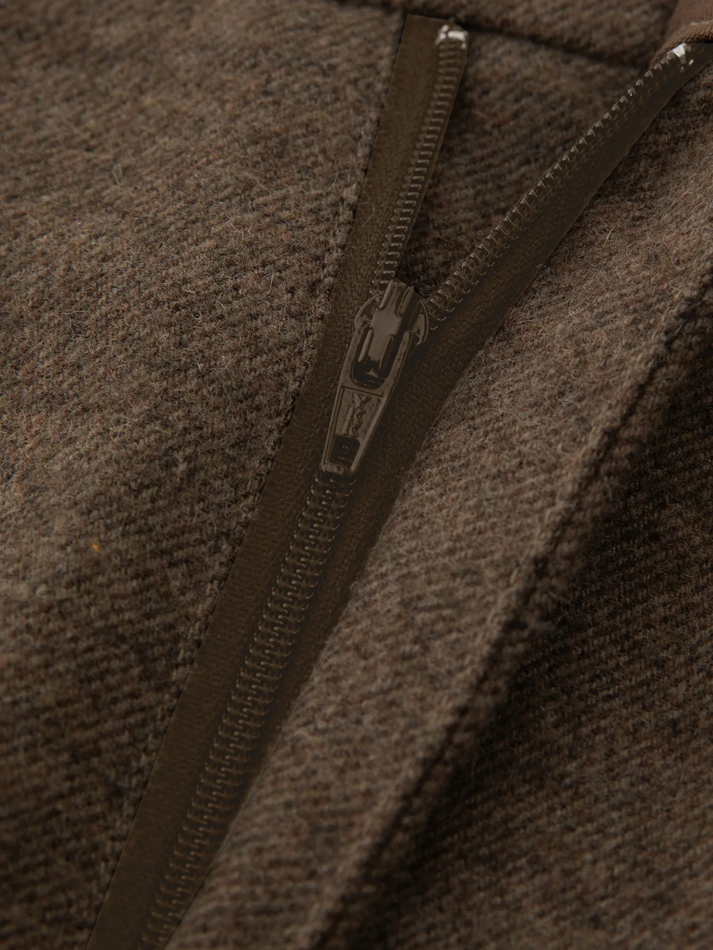 ZIQIAO 2025 Autumn Winter New Arrival Elegant 3D-Seamed Wool Draping Flared Umbrella-Style Skirt Stylish Half-Length Slim Skirts