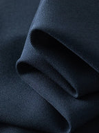 FSLE 2025 New Arrival Women Zipper Waist Office Lady Elegant Grey Skirt Pleated Design Navy Blue Color Long Skirt Daily Outfits