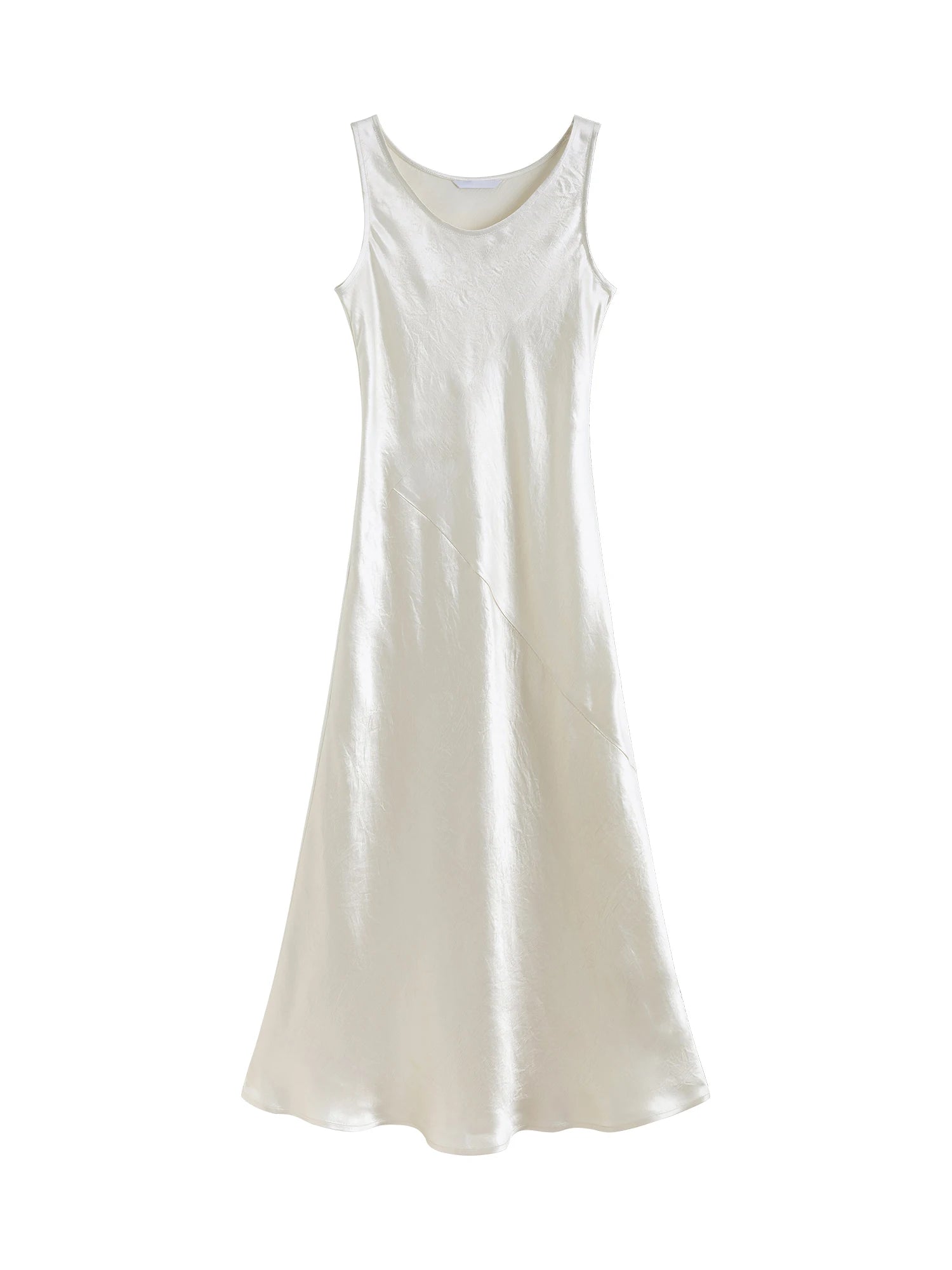 ZIQIAO Little Luxury Acetate Bias Cut Temperament Dress Women's Summer 2025 New Style 25ZQ91103