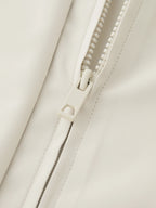 ZIQIAO Autumn 2025 Women's Cropped Stand Collar Jacket - Relaxed Fit Casual Short Outerwear Lightweight Layering Basic Top