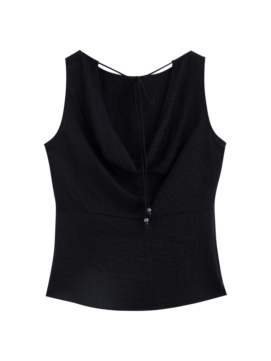 ZIQIAO 2025 Summer Petite Women Asian-Inspired Sleeveless Set - Flowy Blouson Skirt Tank Top Casual Outfit for Special Occasions