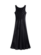 ZIQIAO Little Luxury Acetate Bias Cut Temperament Dress Women's Summer 2025 New Style 25ZQ91103