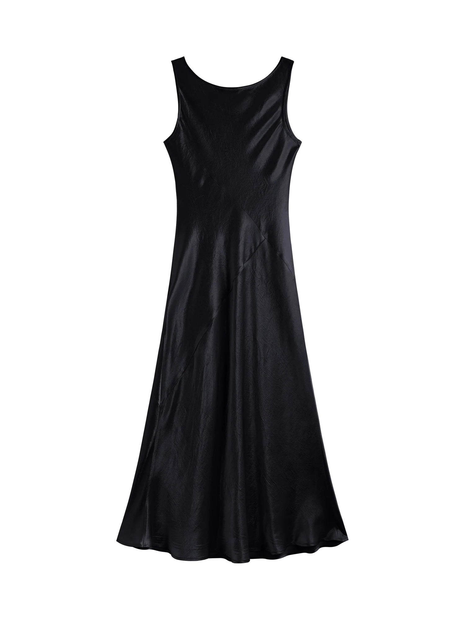 ZIQIAO Little Luxury Acetate Bias Cut Temperament Dress Women's Summer 2025 New Style 25ZQ91103