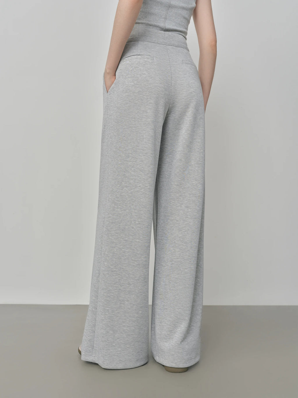 FSLE Air Cloud Series Relaxed Wide Leg Women's Autumn Loose Slimming Straight Casual Pants 25FS13101