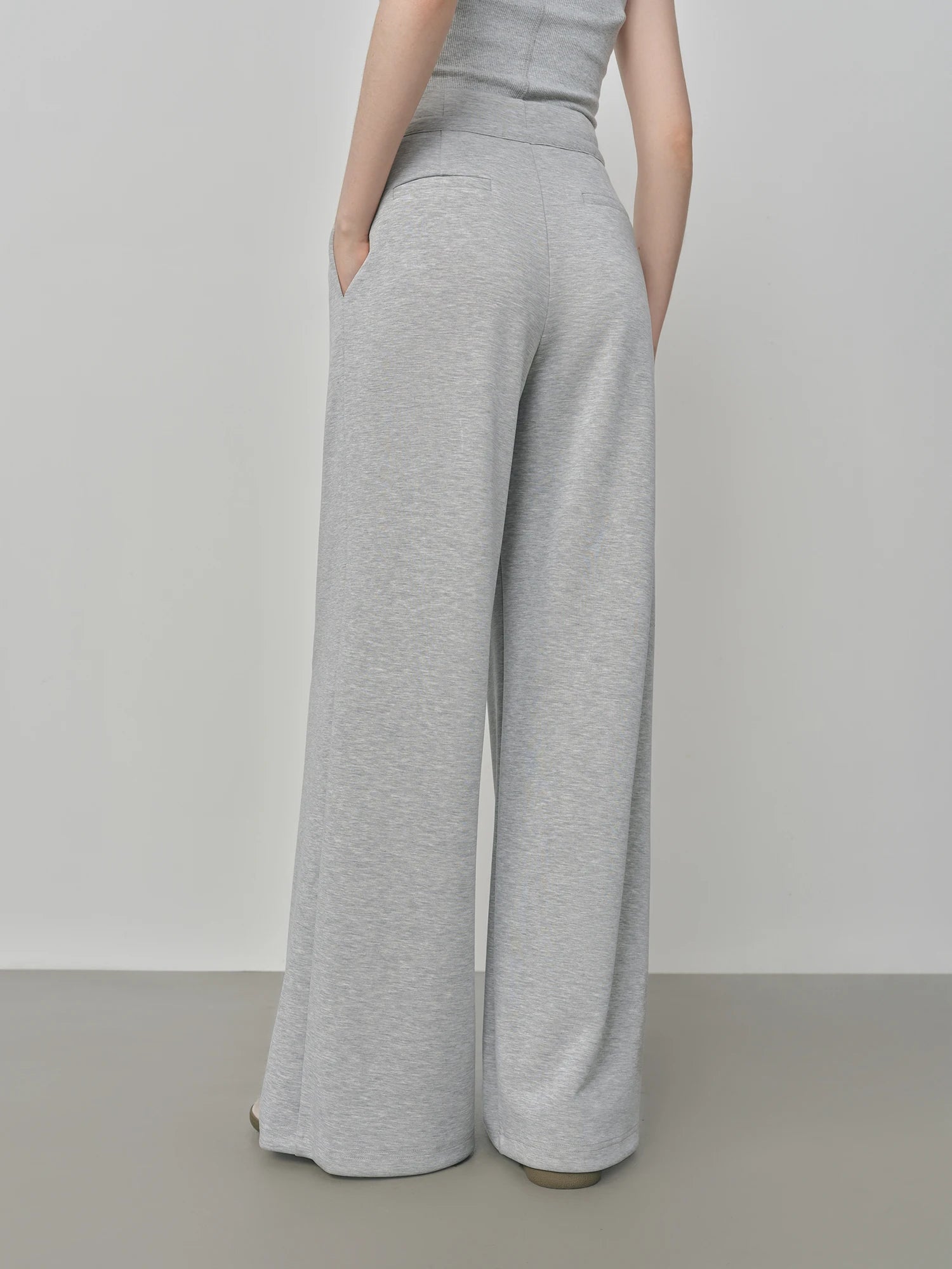 FSLE Air Cloud Series Relaxed Wide Leg Women's Autumn Loose Slimming Straight Casual Pants 25FS13101