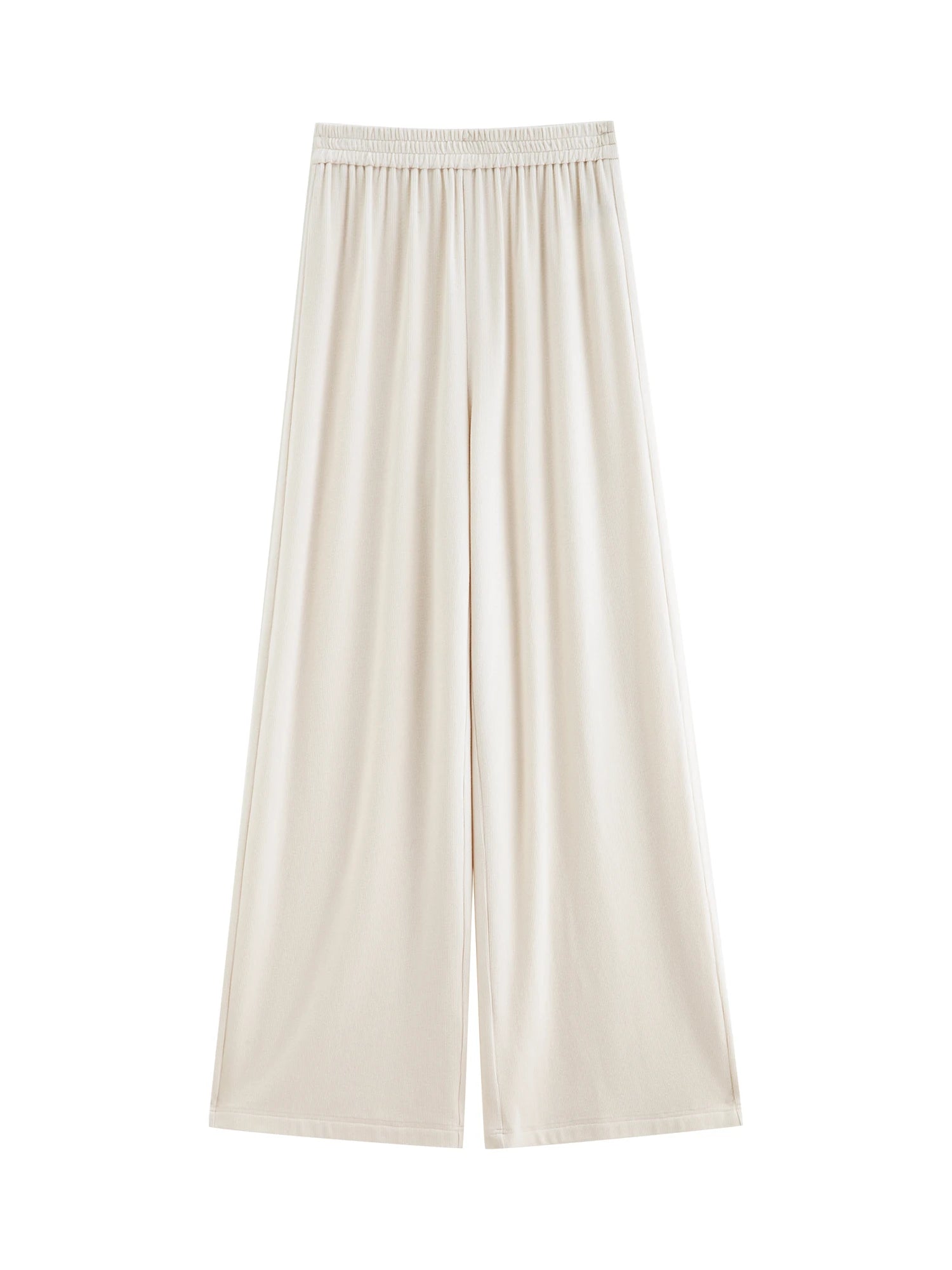 ZIQIAO 2025 Women's Knit Coordinate Set - Drop Collar Knit Top & Straight Leg Pants Office Casual Two Piece Set Elegance