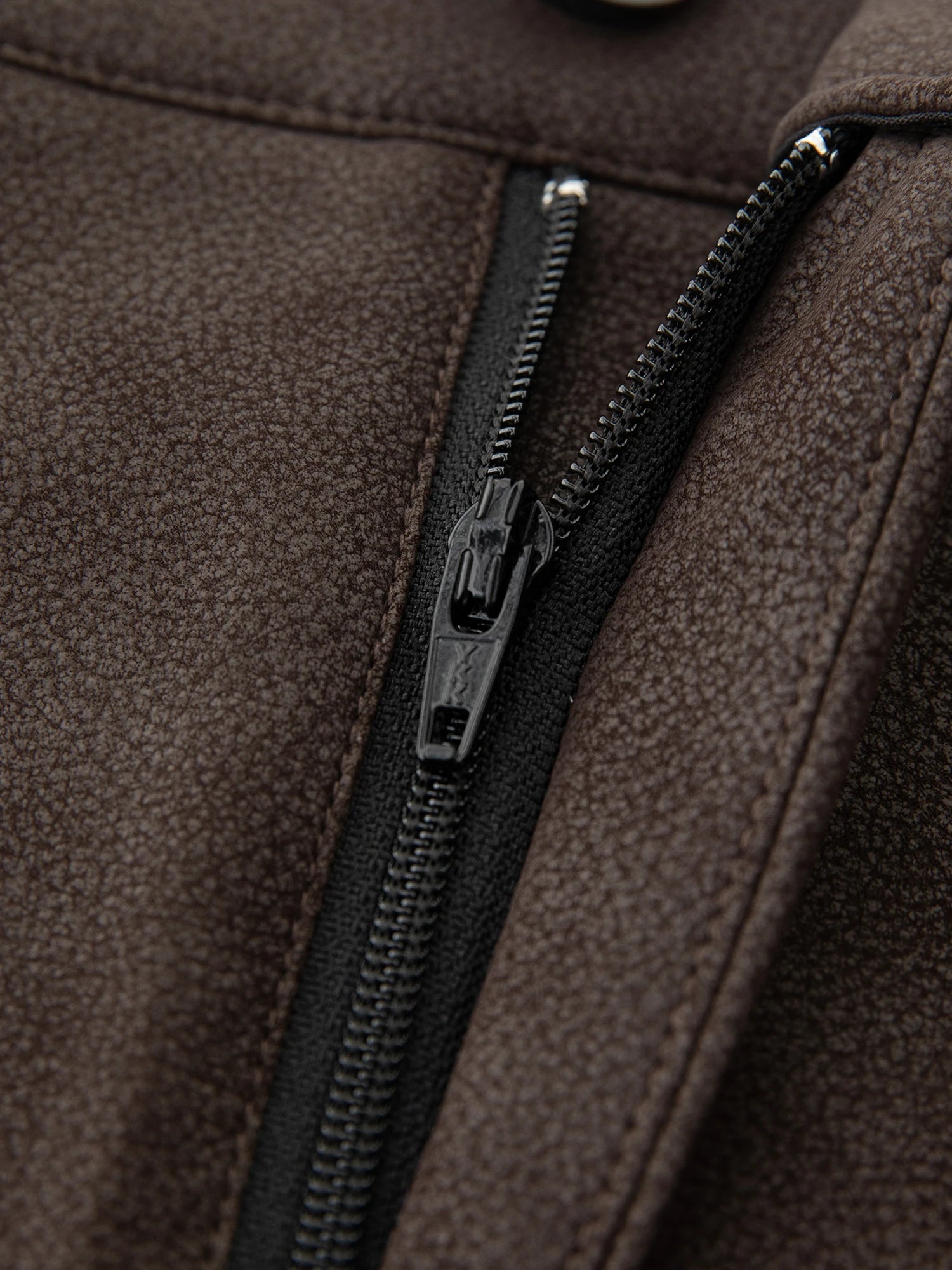 ZIQIAO 2025 Autumn Winter Women Retro Brown PU Leather Box Pleated Skirt - High Waist Midi Length A-Line Skirt for Casual