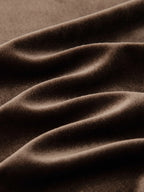 ZIQIAO French Style Black Velvet A-Line Midi Skirt for Women 2025 Autumn Winter New High-End Sense Long Hem Semi-Skirt Elegant