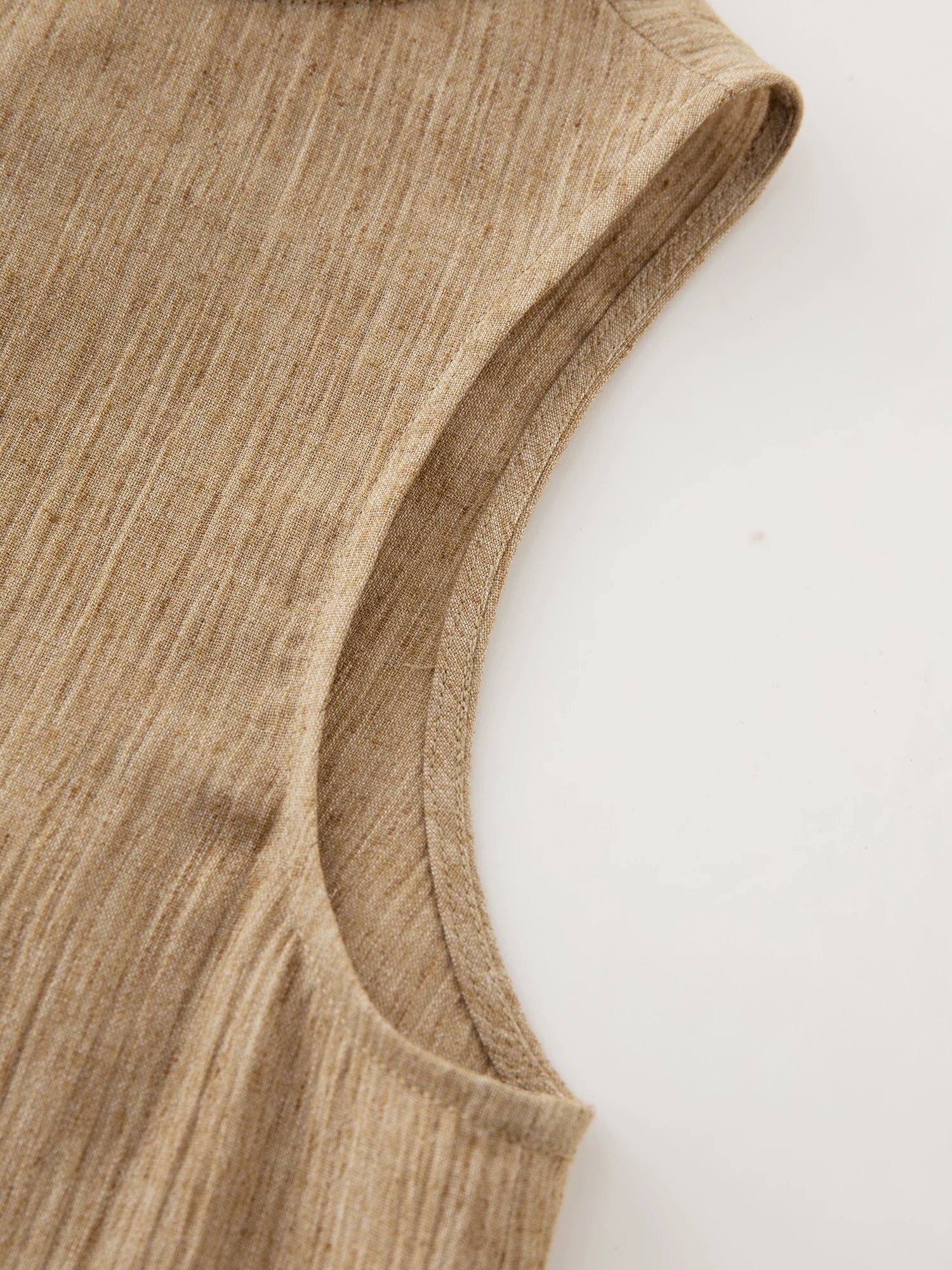 ZIQIAO 2025 Summer Women's Sleeveless Linen Set - Breathable Wide-Leg Styling & Relaxed Elegance Women Pants Set 25ZQ92104